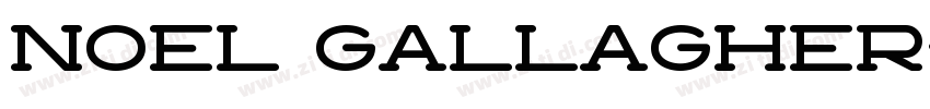 Noel Gallagher字体转换